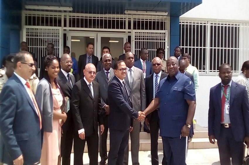 Raymond Okongo et les responsables de GSEZ Port