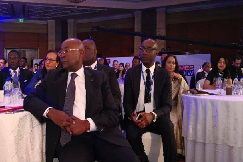 La délégation gabonaise en Inde