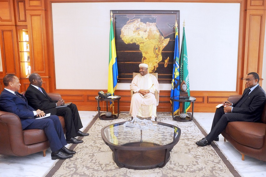 Le Président Ali Bongo Ondimba accorde une audience à Hamadoun Touré