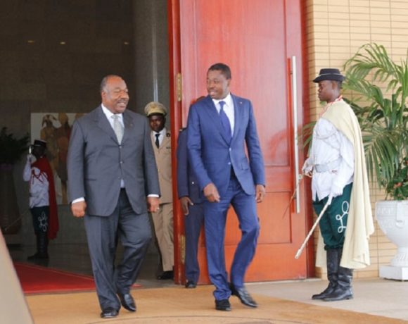 Le président Ali Bongo Ondimba à Lomé