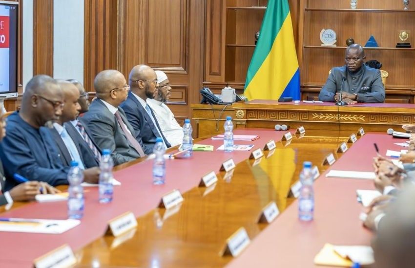 Gabonese President meeting SONOCO delegation